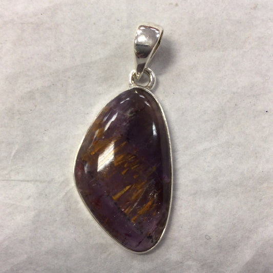 Cacoxenite Asymmetric Pendant