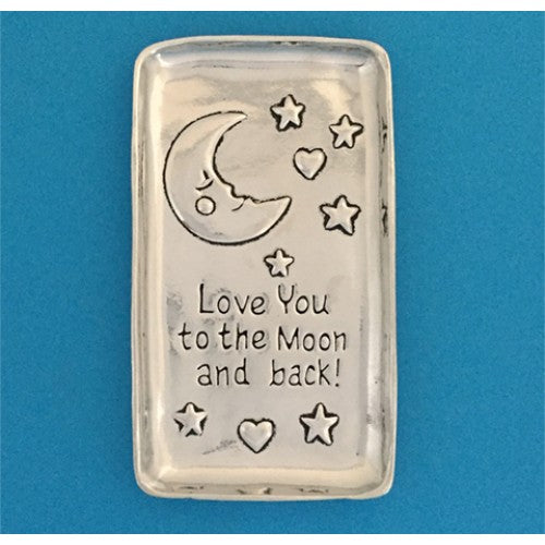 I Love You to the Moon Pewter Tray