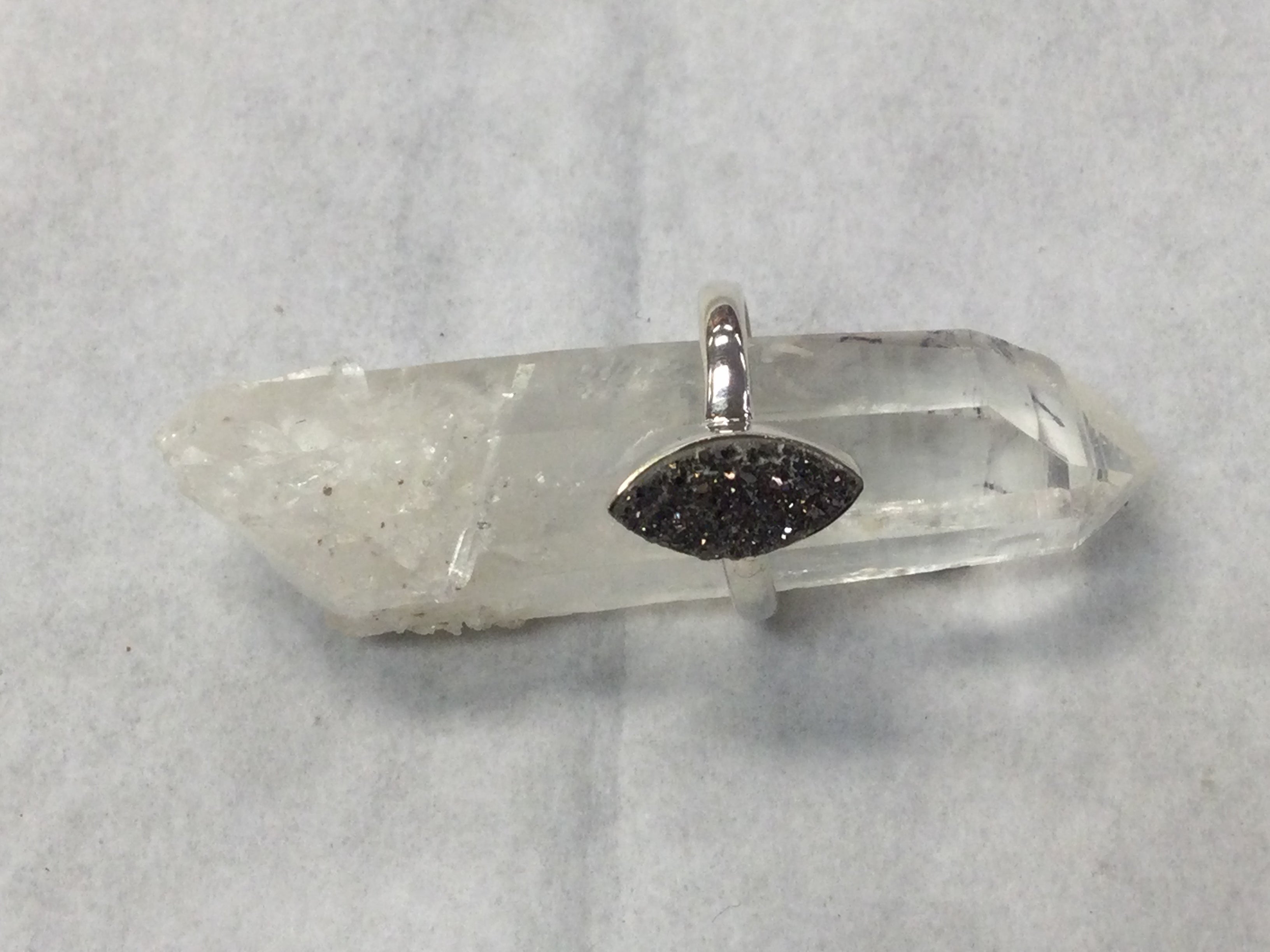 Druzy 2025 quartz ring