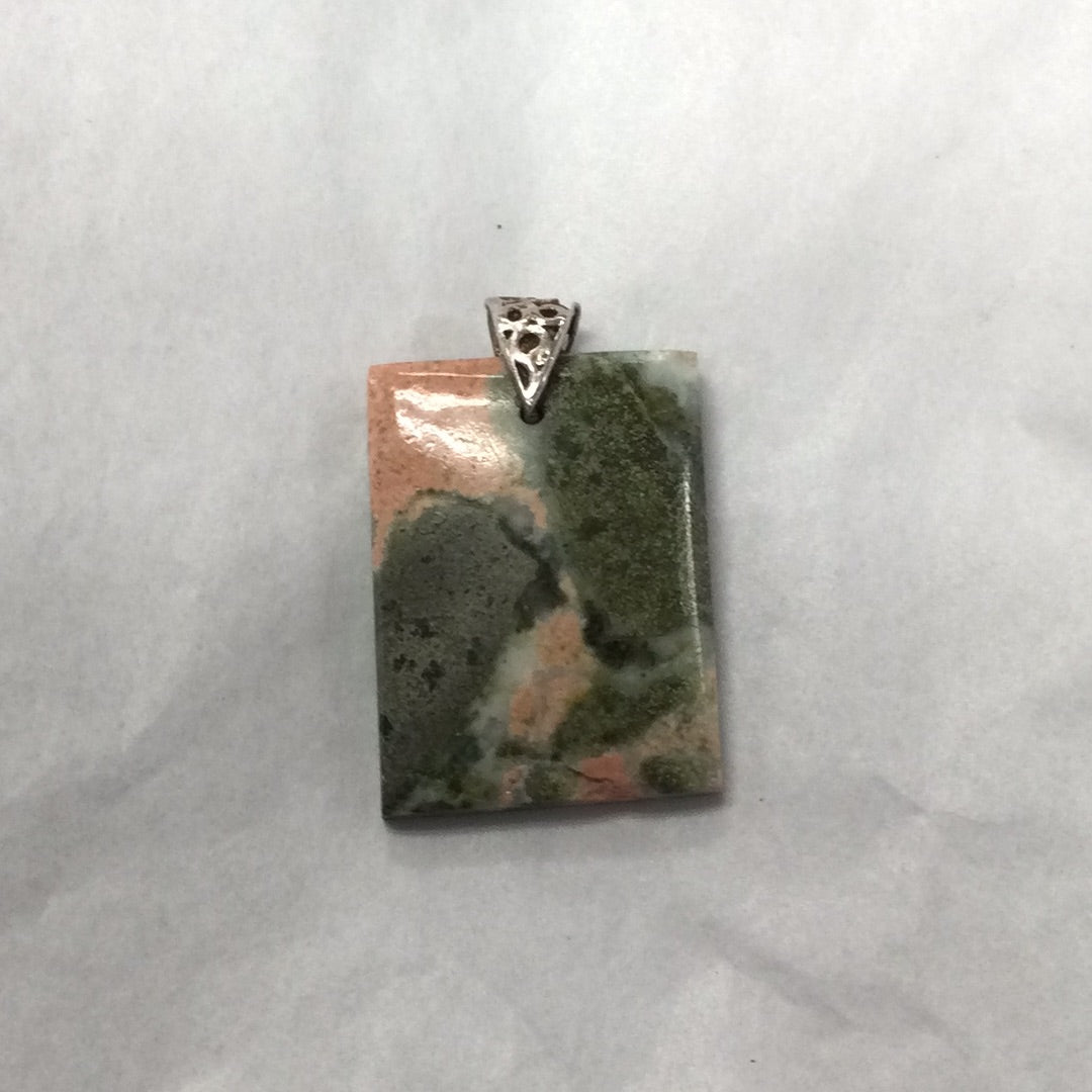 Unakite Pendant Square