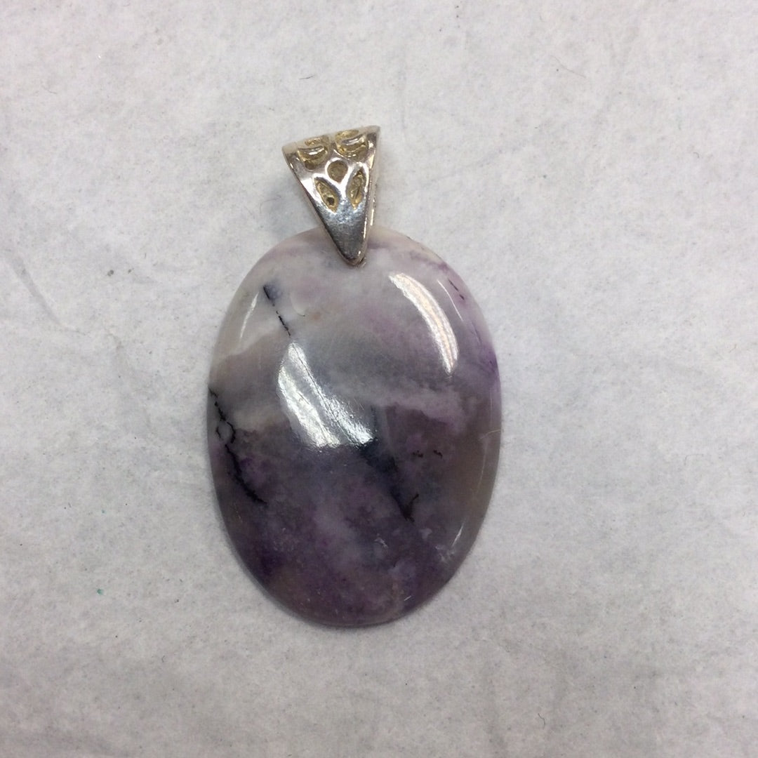 Tiffany Stone Oval Pendant