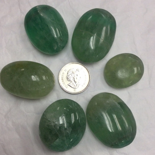 Green Fluorite Small Palm Stone
