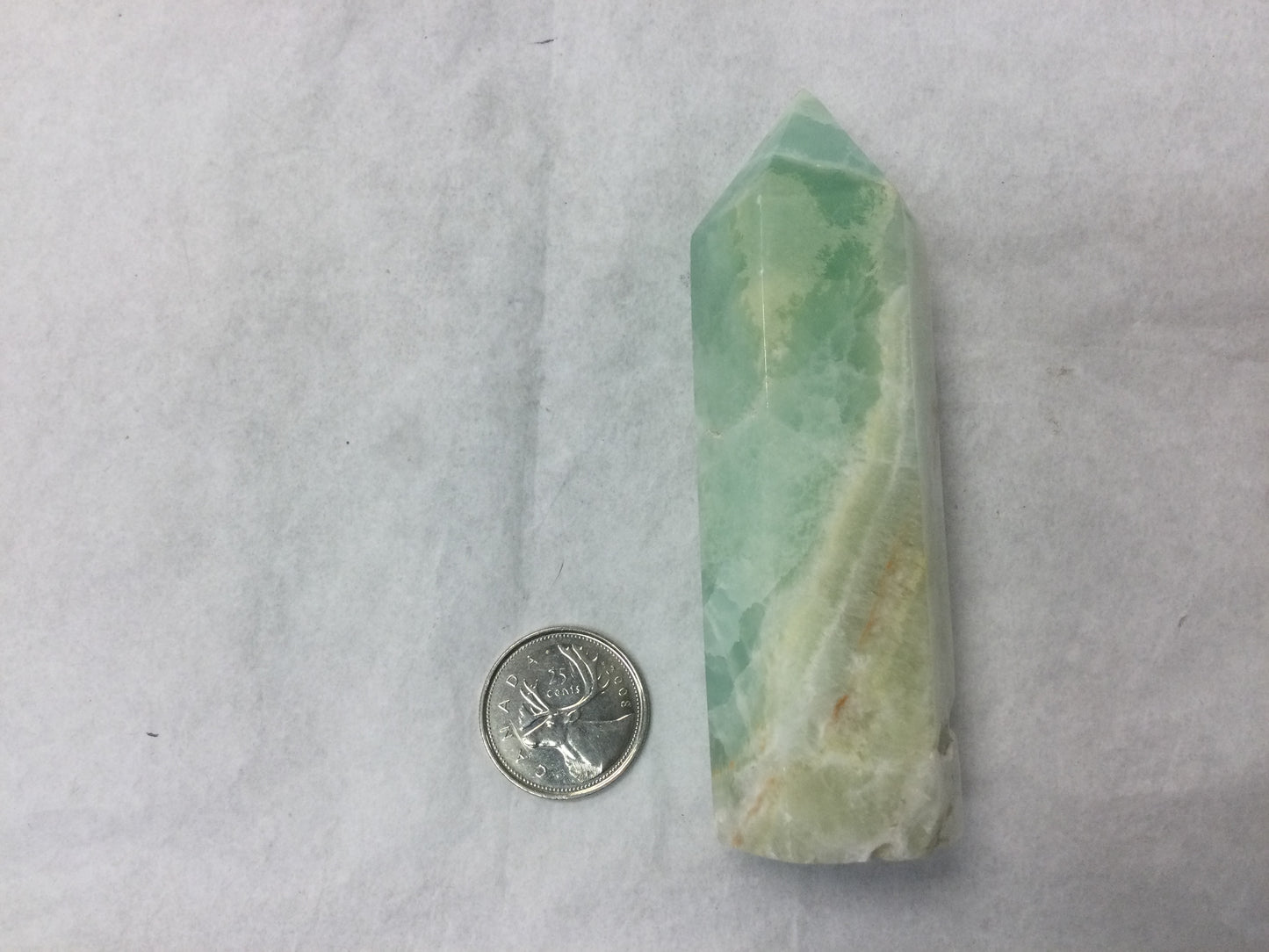 Pistachio Calcite Points