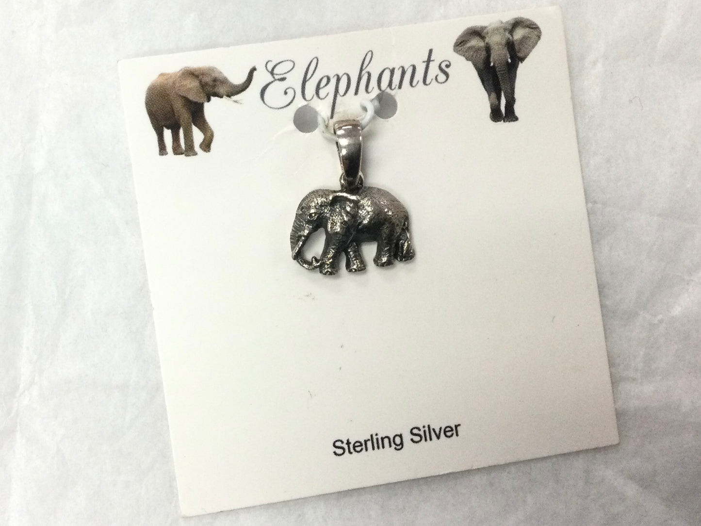 Pendant, Elephant, Small, silver
