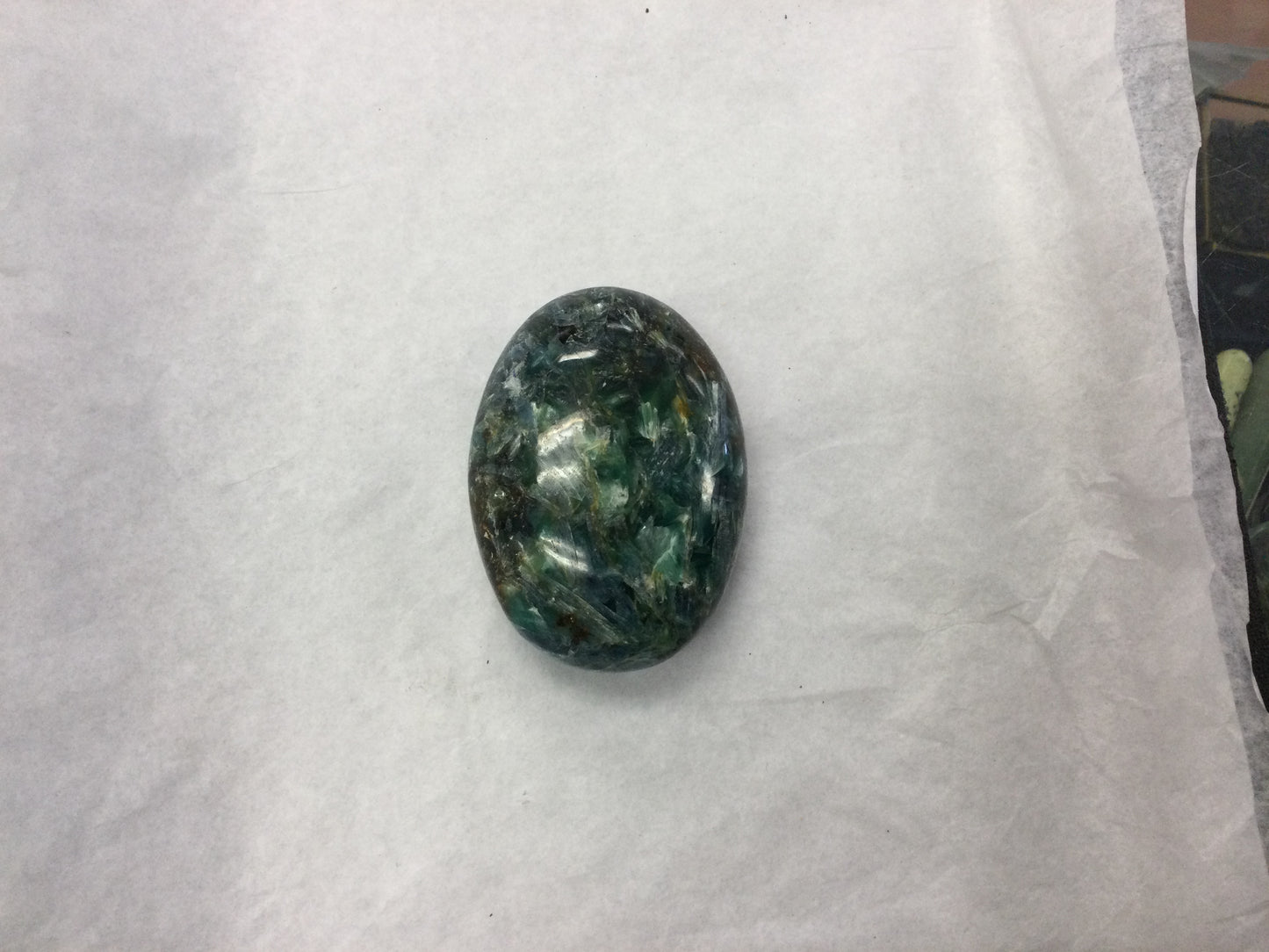 Blue & Green Kyanite Palm Stone - 149g