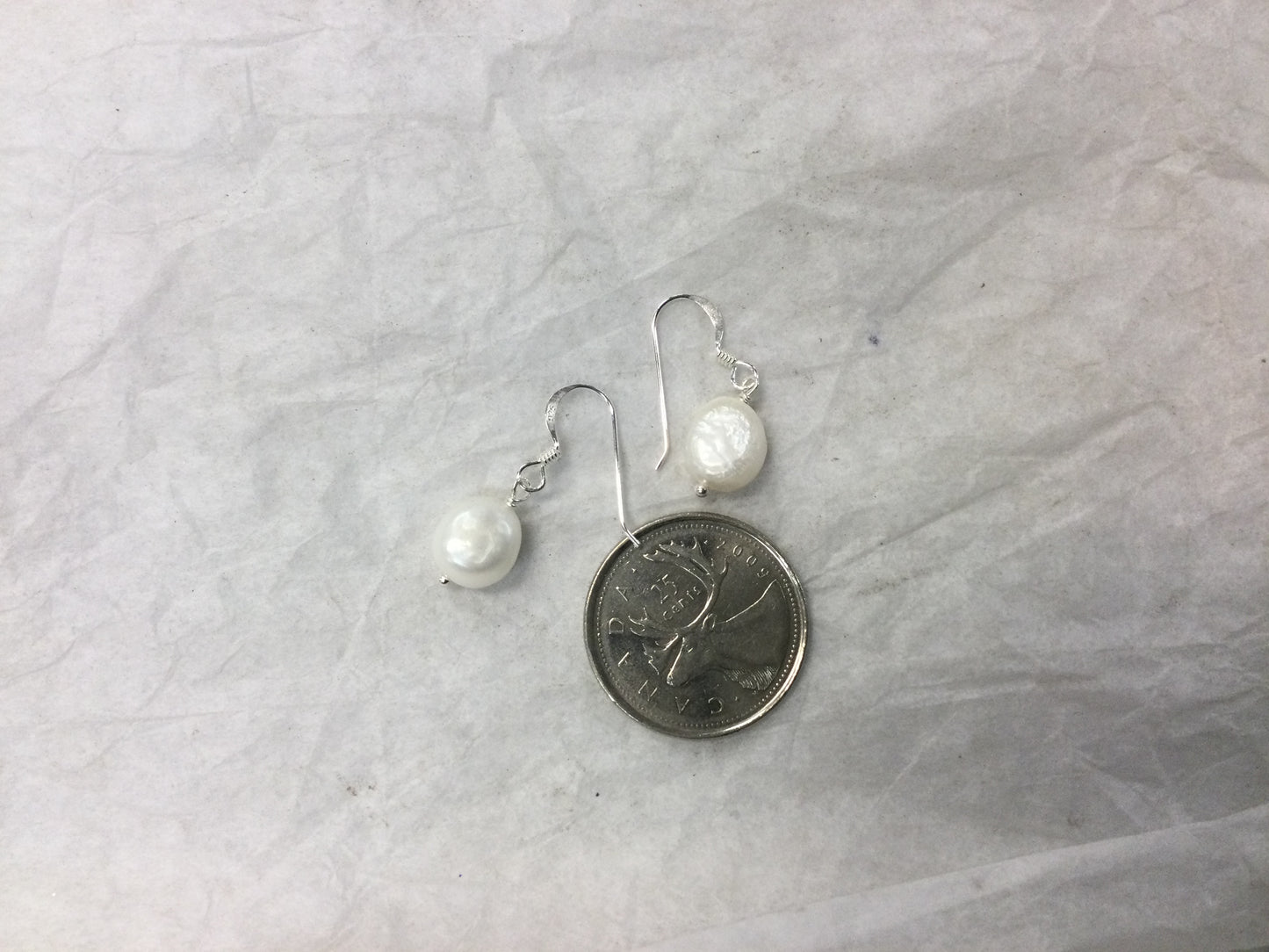 Fresh Water Round Pearl Earrings