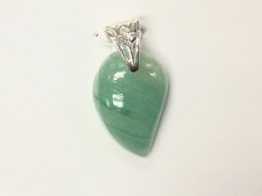 Green Aventurine Pendant - Teardrop