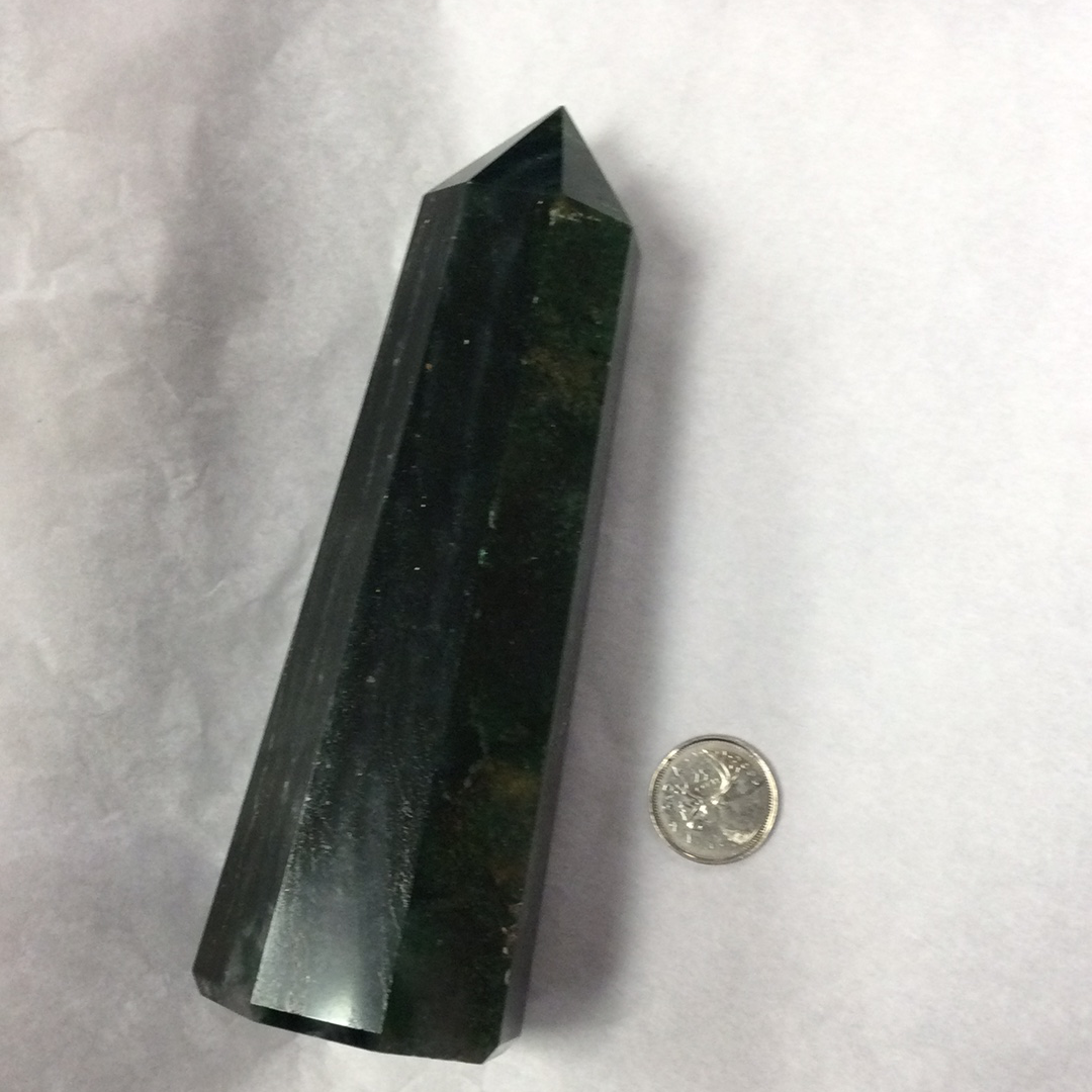 Green Mica Obelisk