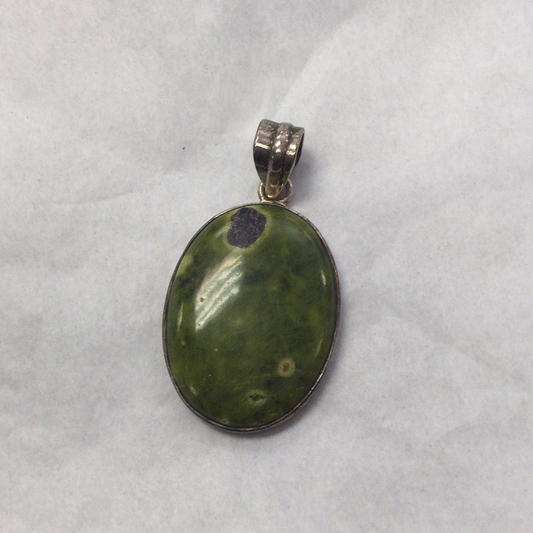 Atlantisite pendant large oval