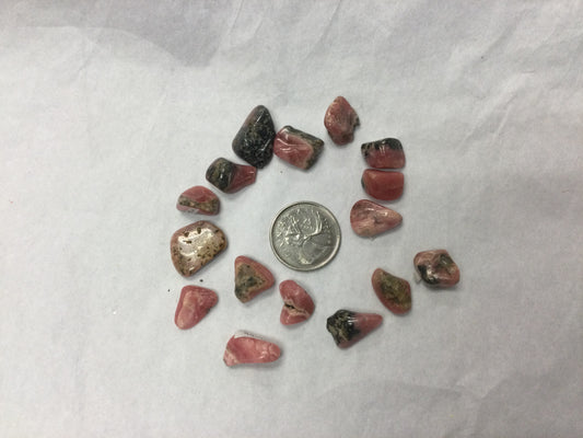 Rhodochrosite (small, tumbled)