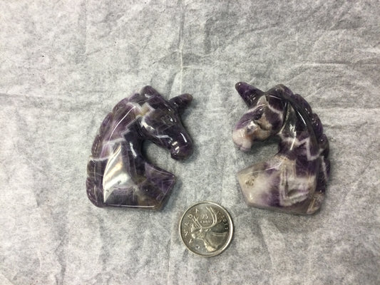 Chevron Amethyst Unicorn