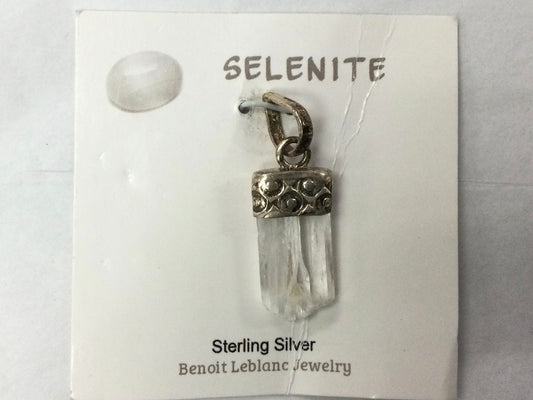Selenite Pendant, Rough, Rectangle
