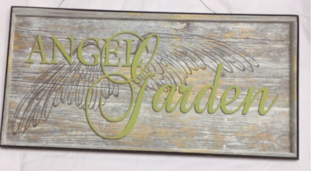 Angel Garden Plaque