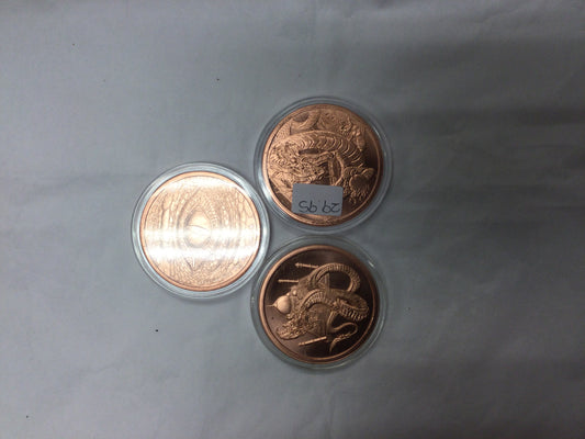 Copper Dragon Coin 1.75”