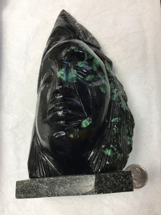 Emerald Head Carving