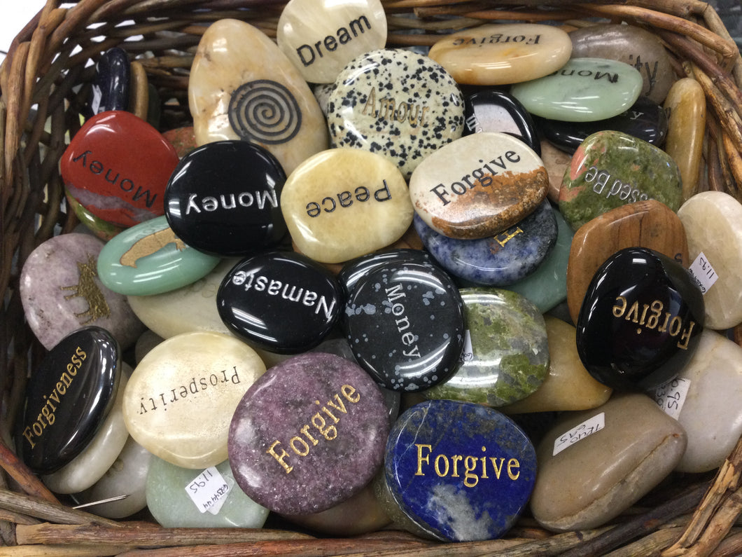 Assorted Crystals with Inspirational Words