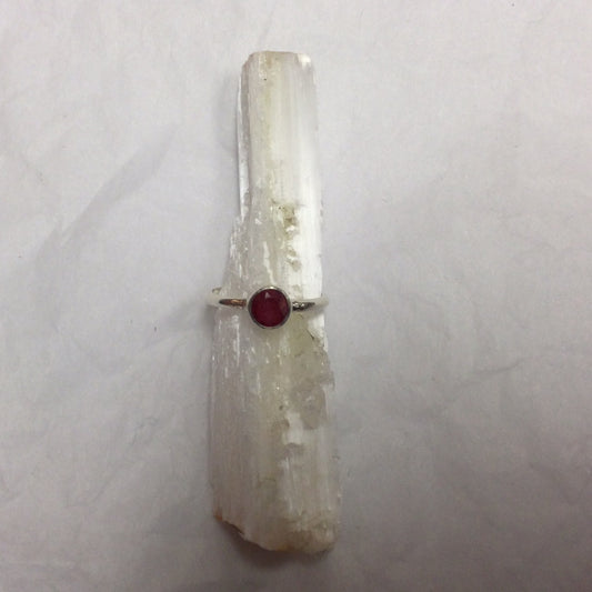Ruby Ring Round Cut