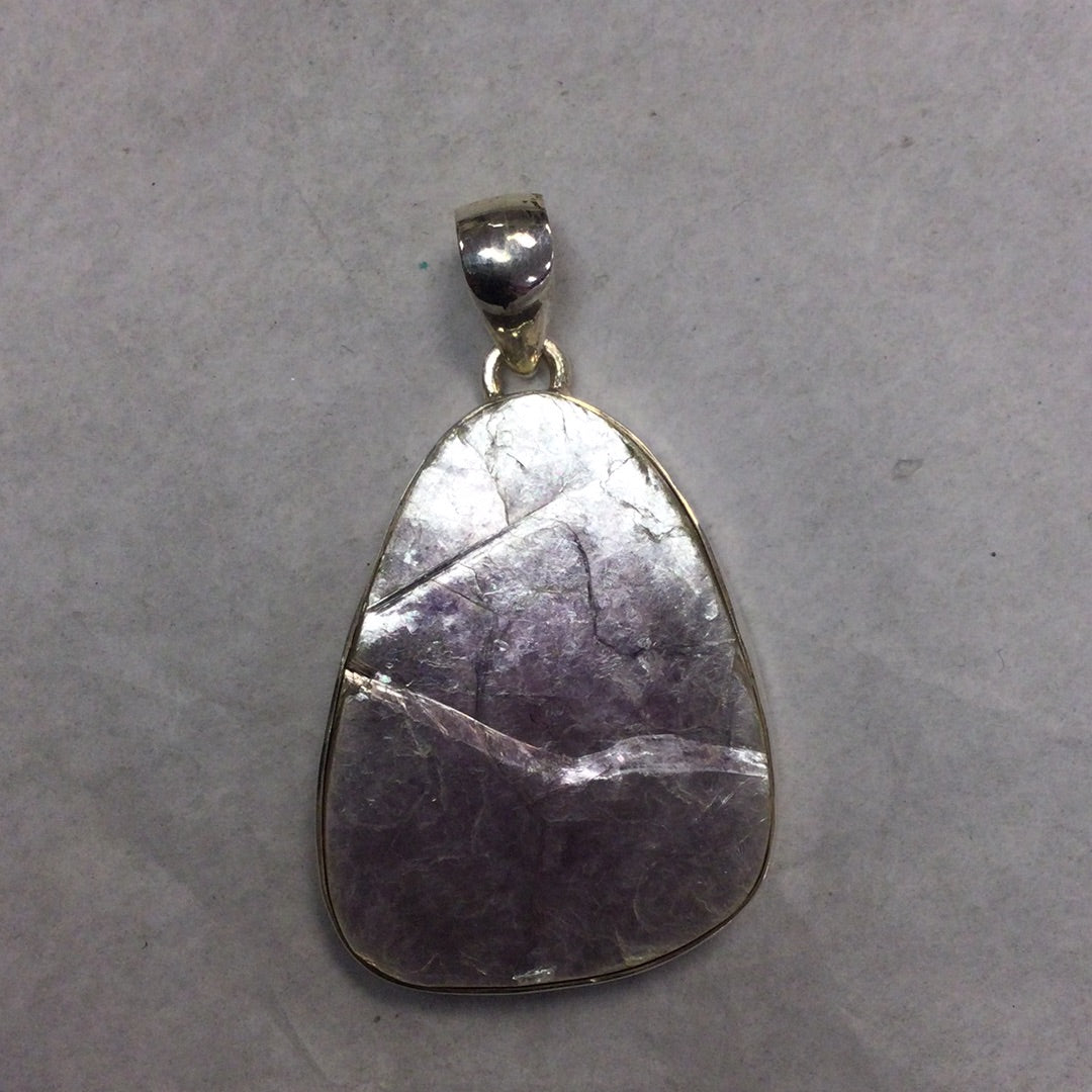 Lepidolite Raw Pendant