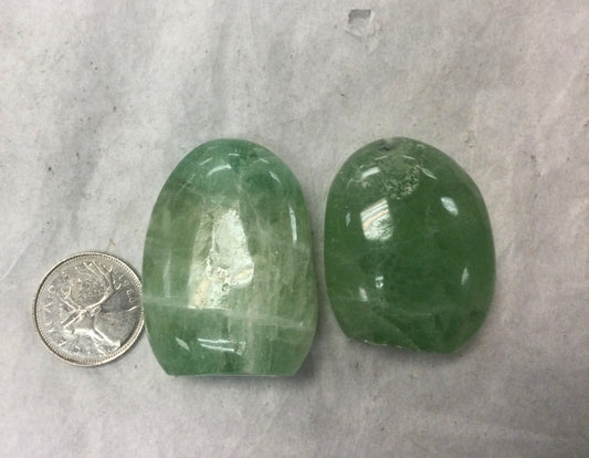 Self-Standing Green Fluorite Freeform