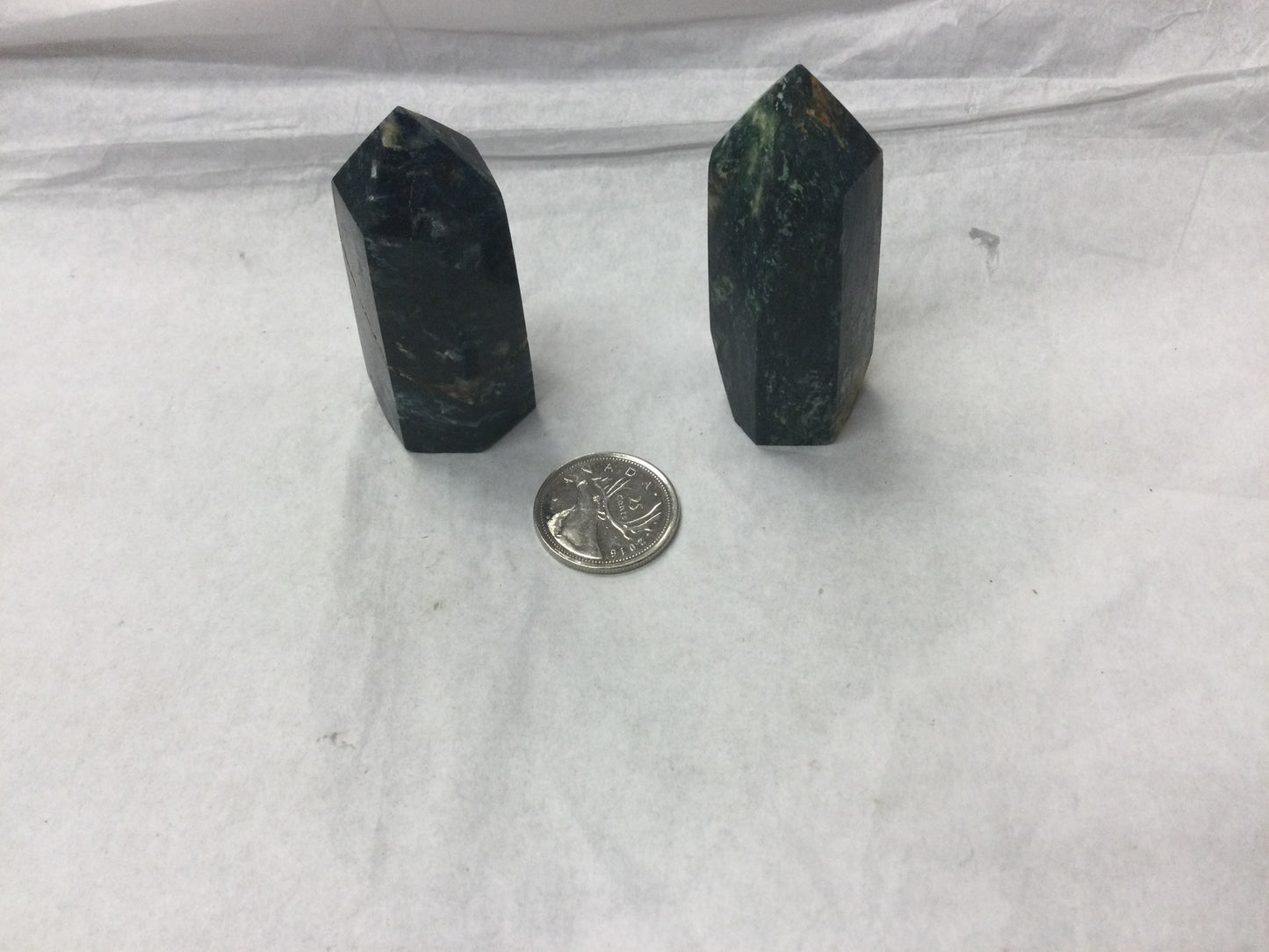 Blue kyanite points