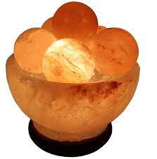Himalayan Salt Lamp, Heated Message Orbs