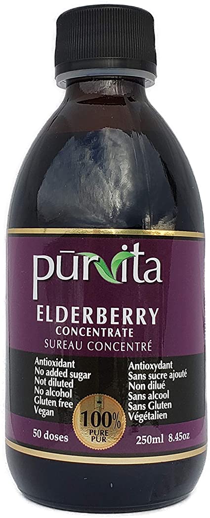 Purvita - Elderberry Concentrate - 250mL - 50 doses