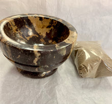Load image into Gallery viewer, Soapstone Incense/Resin Burner Bowl with Sand
