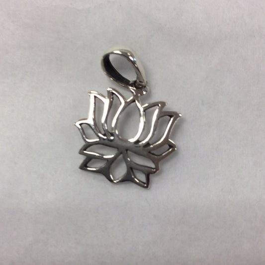 Small Lotus Necklace Charm