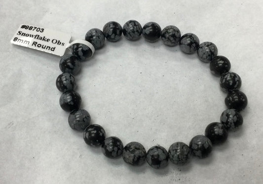 Snowflake Obsidian 8mm