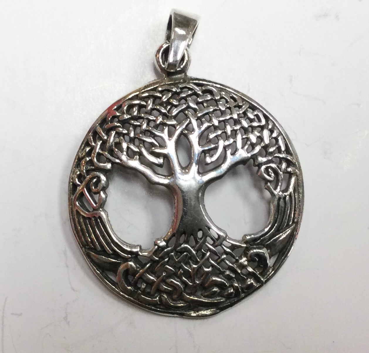 Rooted Tree Pendant - Silver
