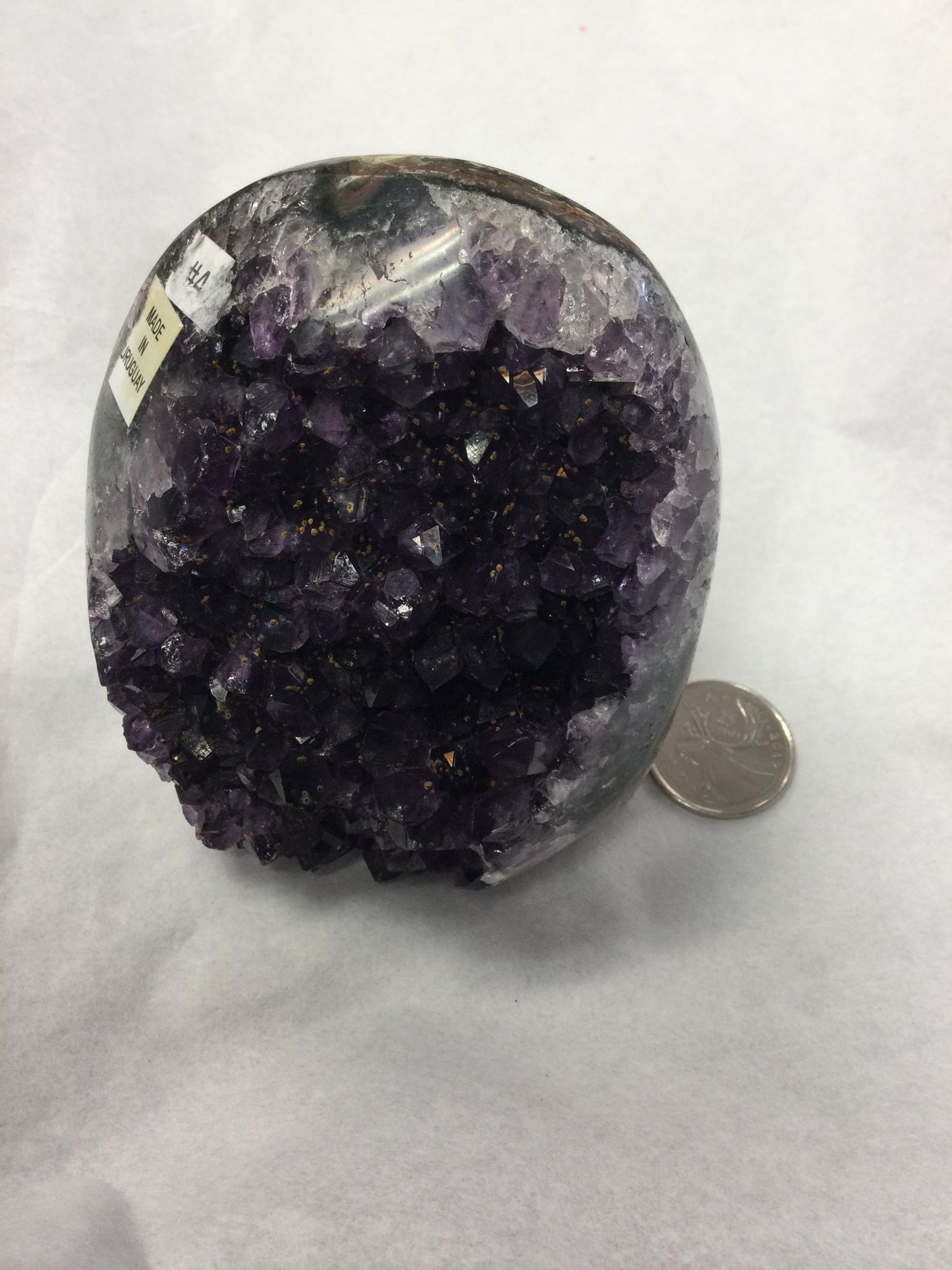 Amethyst geode, oval