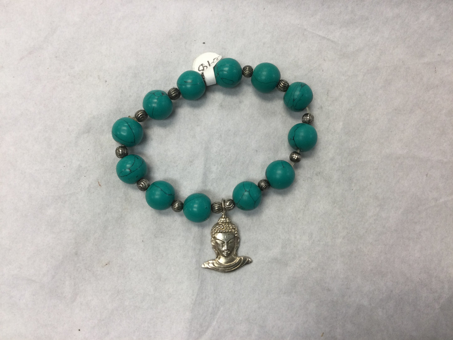 Crystal Bracelet With Buddha Medallion
