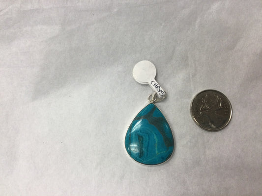 Chrysocolla pendant