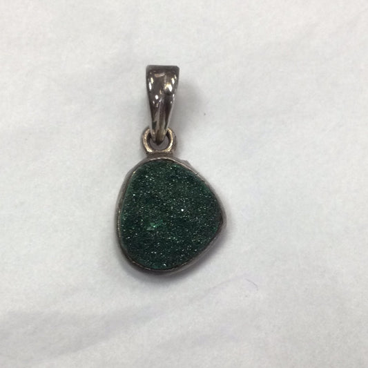 Malachite Druzy pendant