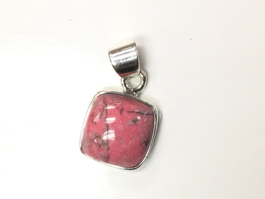 Thulite Pendant - Square