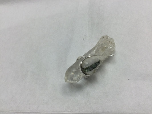 Tourmaline in Quartz ring size 7