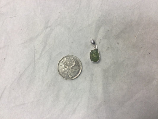 Rough Peridot Pendant