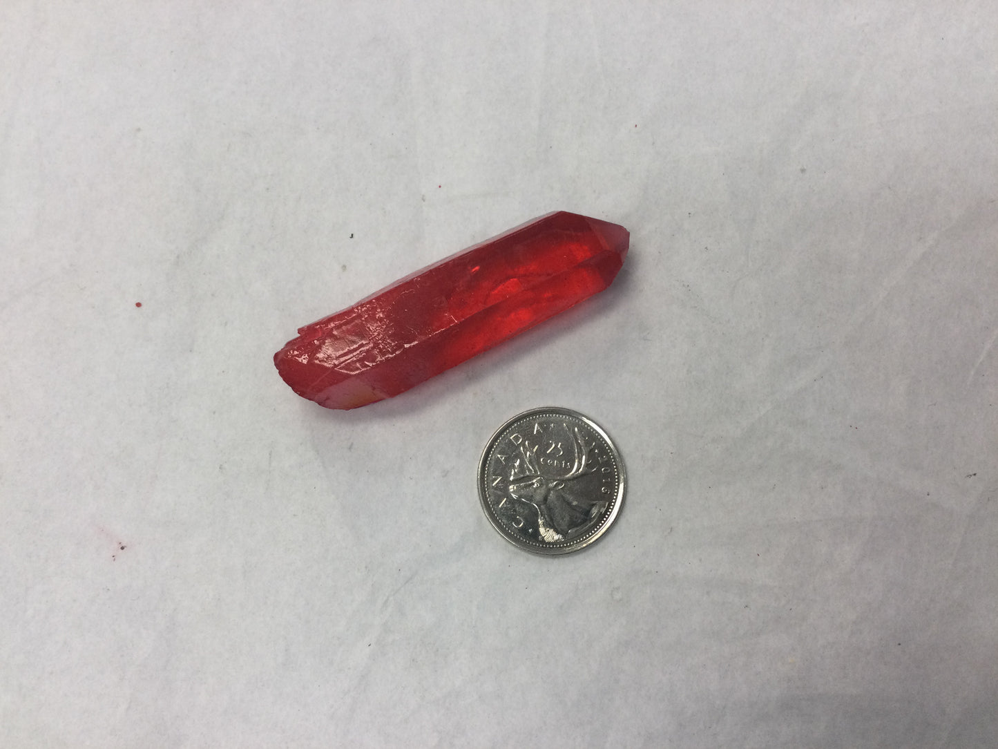 Red Aura Aqua Quartz Points