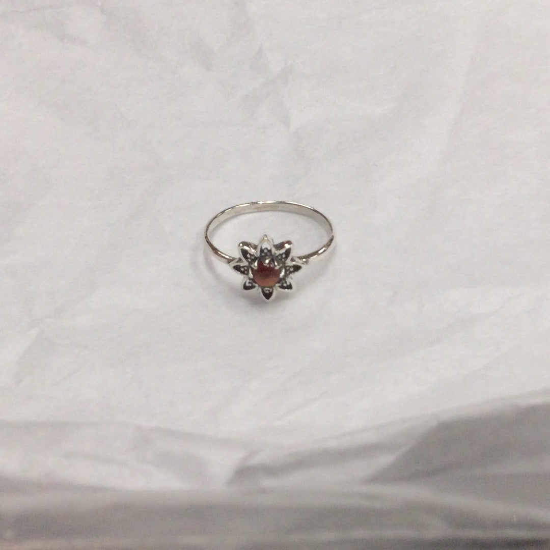 Flower Gemstone Ring