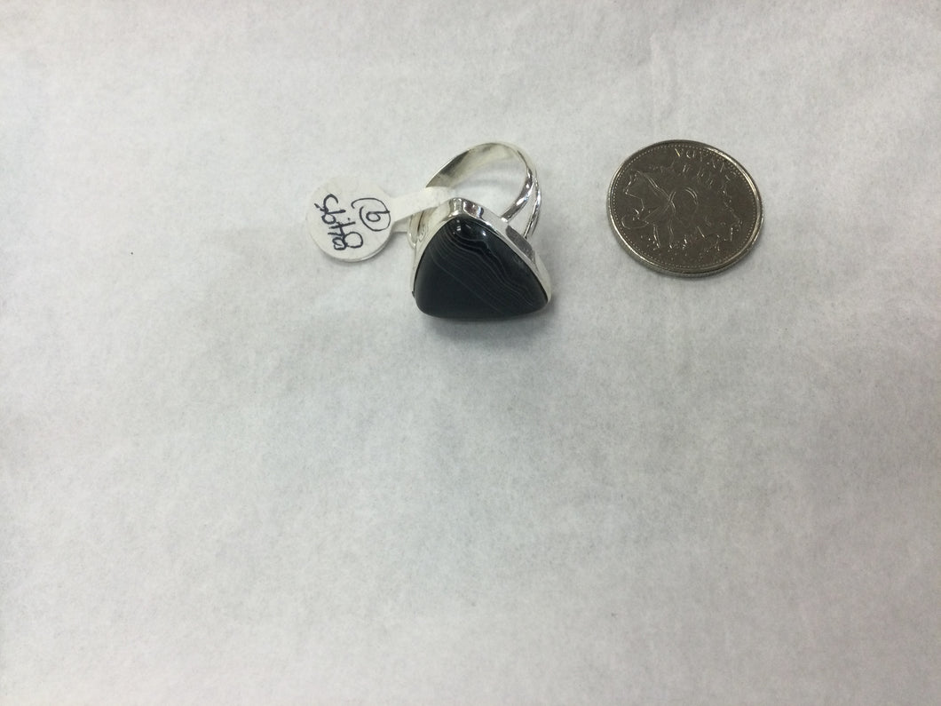 Black sardonyx ring size 9