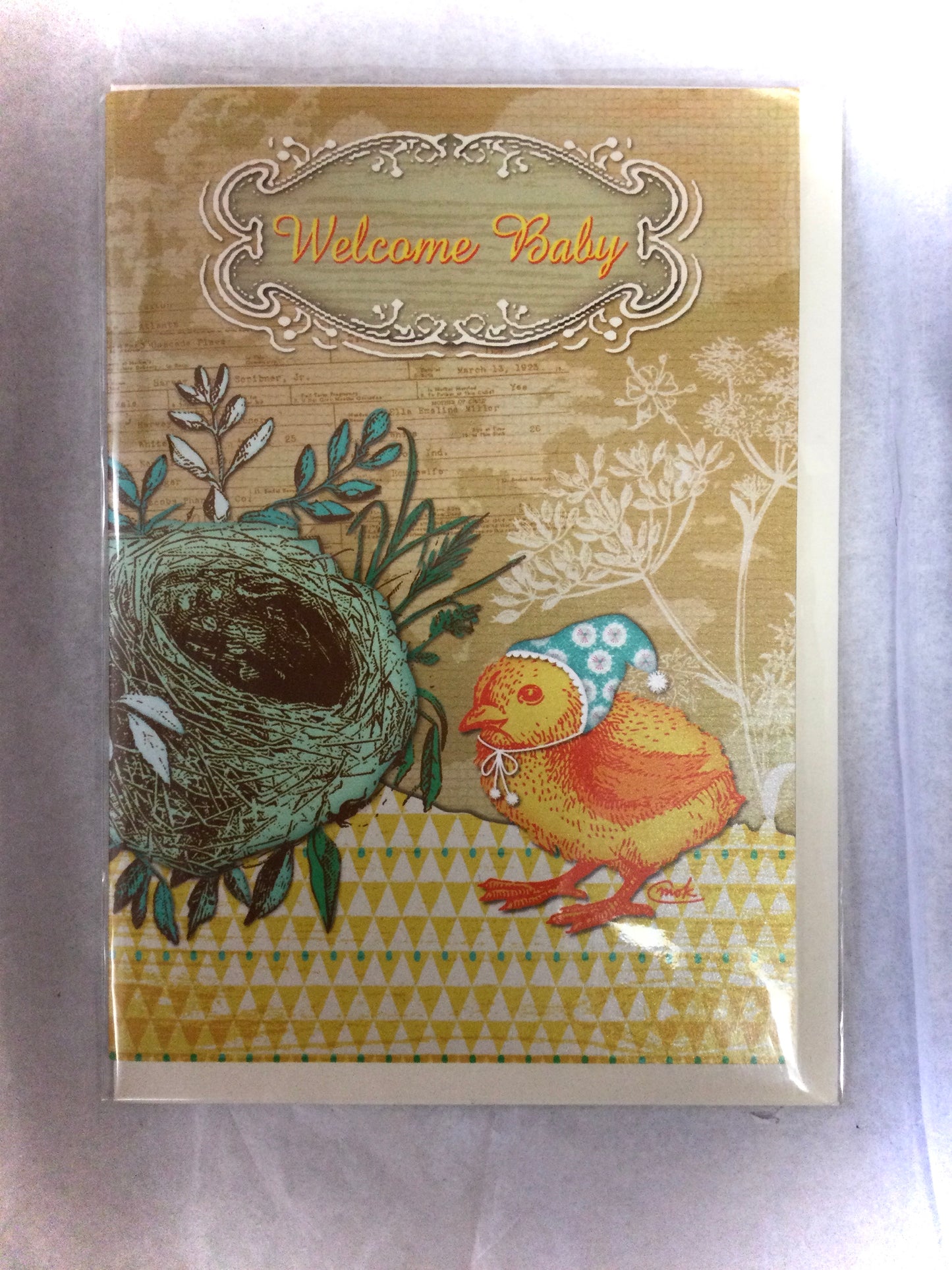 Card, Welcome Baby, New Chick