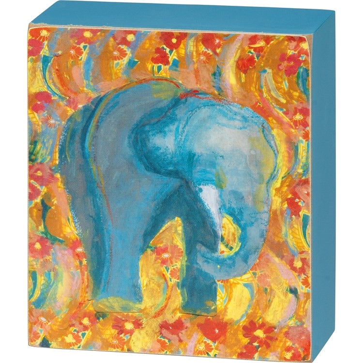 Box Sign Elephant