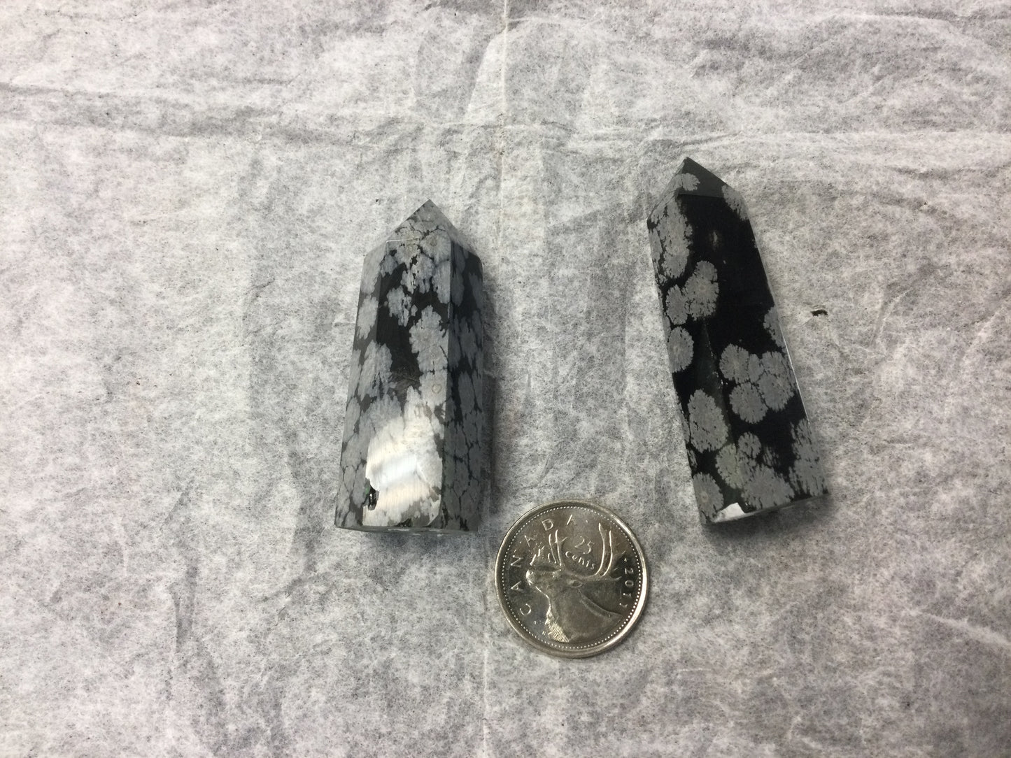 Snowflake Obsidian Point