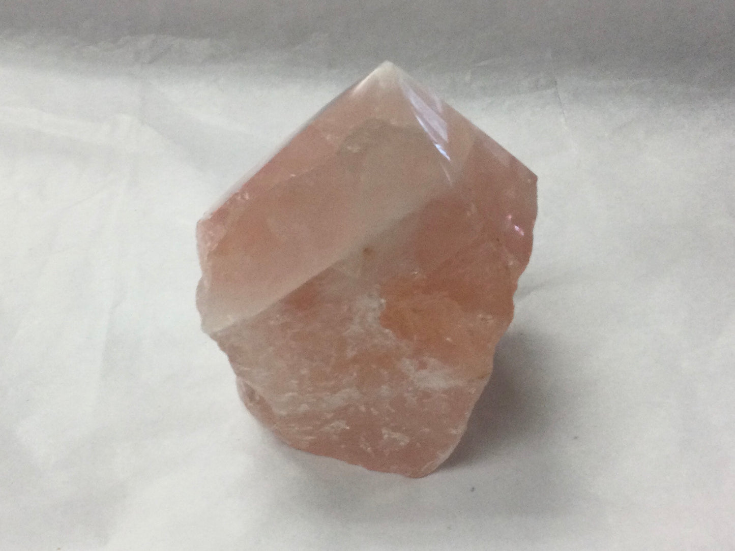 Rough Rose Quartz with Polished Point