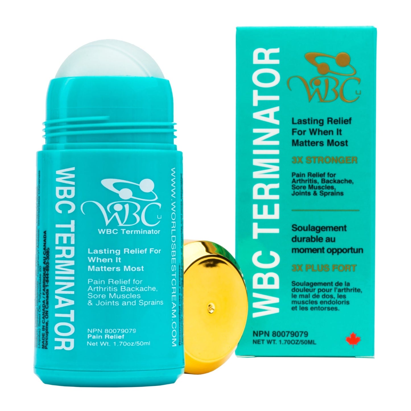 WBC Terminator pain relief Roll On