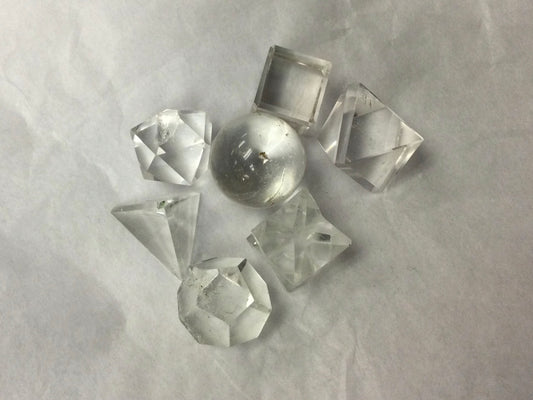 Clear Quartz Sacred Geometry Set