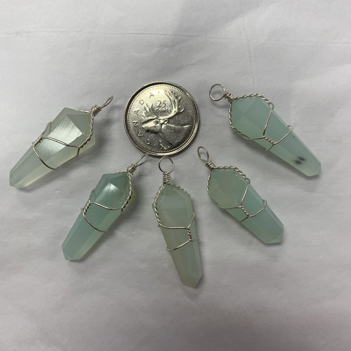 Assorted Wire Wrapped Stones Pendants