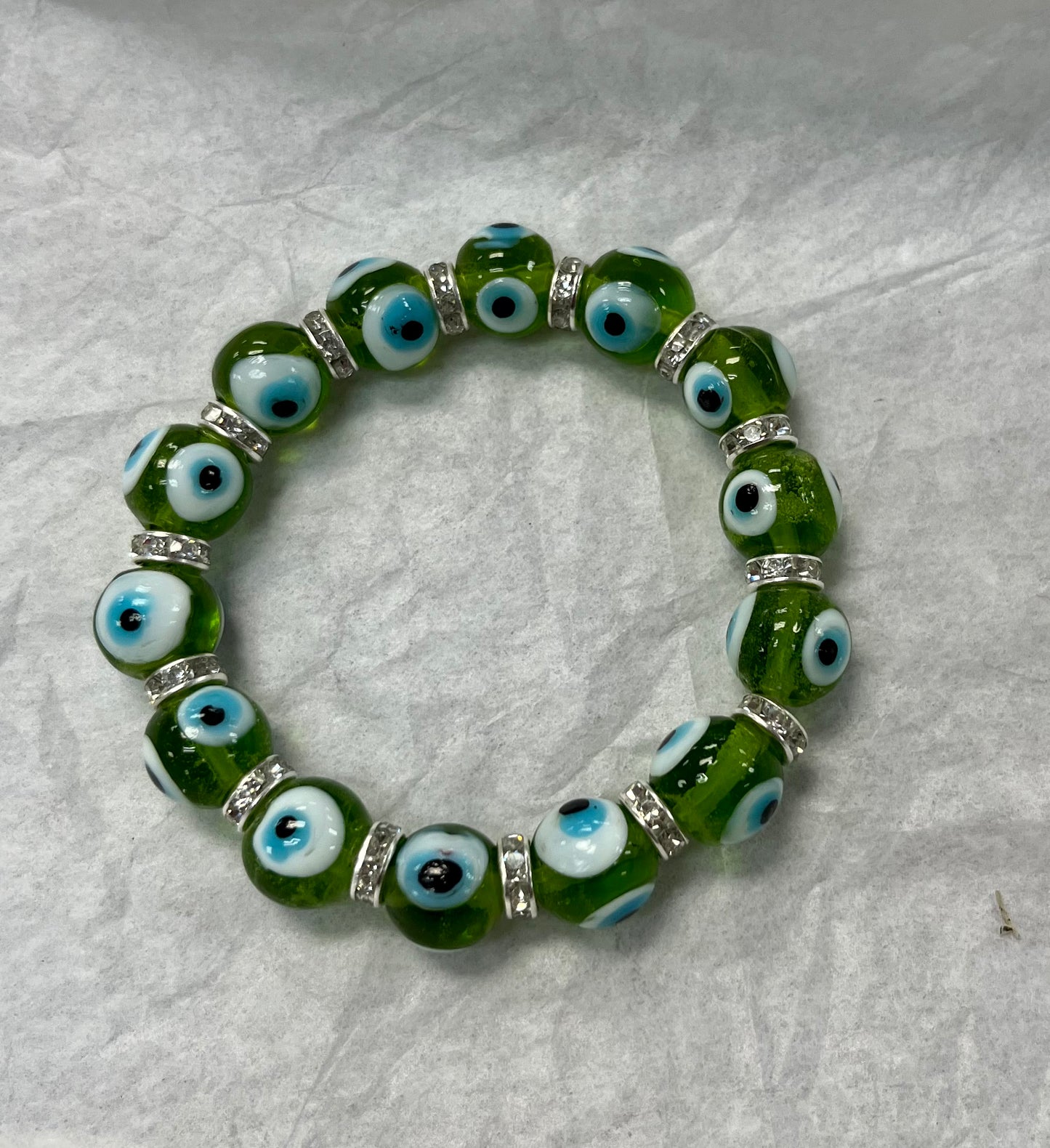 Larger Evil Eye Bracelet Glass