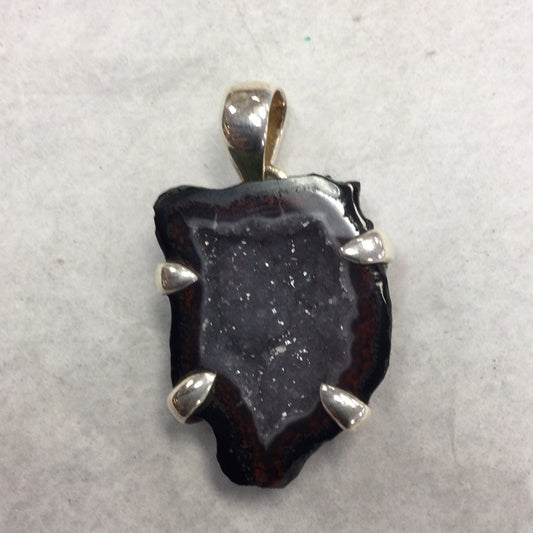 Coconut Druzy Pendant