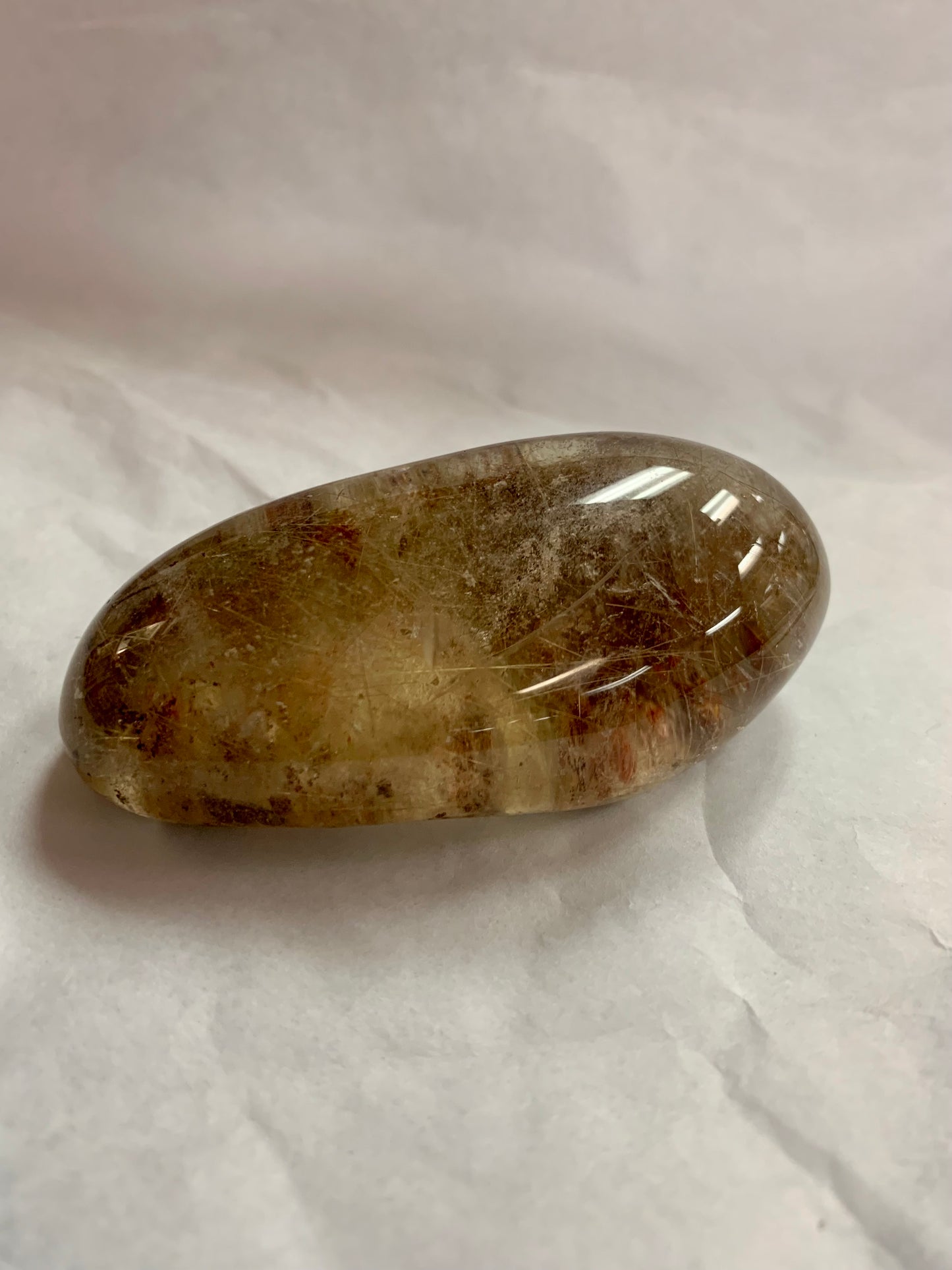 Semi-Polished Shaman Stone with Rutile